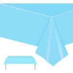 Pastellblaue Tischdecken aus Kunststoff Einweg 