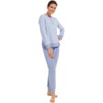 Blaue Pastunette Damenschlafanzüge & Damenpyjamas aus Frottee 