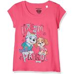 Reduzierte Rosa PAW Patrol Kinder T-Shirts aus Jersey für Mädchen Größe 92 