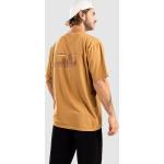 Braune Streetwear Patagonia Bio Nachhaltige T-Shirts mit Skyline-Motiv für Herren Größe XS 
