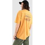 Gelbe Streetwear Patagonia Bio Nachhaltige T-Shirts mit Skyline-Motiv für Herren Größe XL 