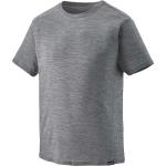 Graue Sportliche Patagonia Lightweight Nachhaltige T-Shirts für Herren Größe L für den für den Frühling 