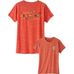 Rote Sportliche Patagonia Nachhaltige T-Shirts für Damen Größe L 