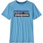 Blaue Casual Patagonia Logo Bio Nachhaltige Printed Shirts für Kinder & Druck-Shirts für Kinder aus PVC für Jungen 