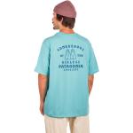 Reduzierte Blaue Streetwear Patagonia Nachhaltige T-Shirts aus PVC für Herren Größe S 