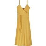 Reduzierte Gelbe Patagonia Bio Nachhaltige Sommerkleider aus Hanffaser für Damen Größe L für den für den Sommer 