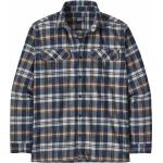 Marineblaue Streetwear Patagonia Fjord Flannel Bio Nachhaltige Flanellhemden aus Flanell für Herren Größe XL für den für den Herbst 