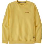 Gelbe Patagonia Roy Nachhaltige Rundhals-Ausschnitt Herrensweatshirts aus Fleece Größe L 