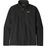Schwarze Patagonia Better Sweater Nachhaltige Herrensweatshirts mit Reißverschluss aus Fleece Größe S 
