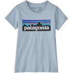 Blaue Patagonia Logo Bio Nachhaltige T-Shirts aus Frottee für Herren Größe L 