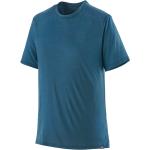 Reduzierte Blaue Kurzärmelige Patagonia Merino Nachhaltige T-Shirts für Herren Größe XS 