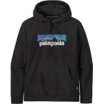 Schwarze Patagonia Logo Nachhaltige Herrenhoodies & Herrenkapuzenpullover mit Kapuze Größe XXL 