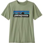 Grüne Patagonia Logo Bio Nachhaltige T-Shirts aus Frottee für Herren Größe M 