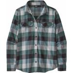 Grüne Streetwear Patagonia Fjord Flannel Bio Nachhaltige Flanellhemden aus Flanell für Damen Größe S für den für den Herbst 