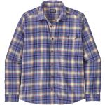 Lila Vintage Langärmelige Patagonia Fjord Flannel Nachhaltige Shirts mit Tasche aus Flanell für Herren Größe XXL 