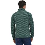 Grüne Patagonia Better Sweater Nachhaltige Stehkragen Strickpullover mit Reißverschluss aus Fleece für Herren Größe S 