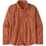 Rote Langärmelige Patagonia Fjord Flannel Bio Nachhaltige Shirts mit Tasche aus Flanell für Herren Größe XL 