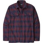 Rote Langärmelige Patagonia Fjord Flannel Bio Nachhaltige Shirts mit Tasche aus Flanell für Herren Größe XL für den für den Frühling 