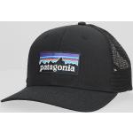 Schwarze Patagonia Logo Bio Herrenschirmmützen 