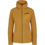 Goldene Patagonia R1 Nachhaltige Zip Hoodies & Sweatjacken aus Fleece mit Kapuze für Damen Größe S 