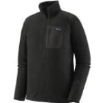Schwarze Langärmelige Patagonia R1 Nachhaltige Shirts mit Tasche aus Fleece für Herren Größe M 