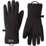 Schwarze Unifarbene Patagonia Polartec Nachhaltige Touchscreen-Handschuhe für Herren Größe XS für den für den Herbst 