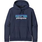 Marineblaue Streetwear Patagonia Logo Nachhaltige Herrenhoodies & Herrenkapuzenpullover mit Kapuze Größe M 