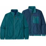 Blaue Streetwear Patagonia Nachhaltige Stehkragen Wendejacken mit Reißverschluss aus Fleece für Herren Größe M für den für den Herbst 