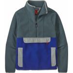 Blaue Streetwear Patagonia Nachhaltige Stehkragen Herrenanoraks mit Reißverschluss aus Fleece Größe XL für den für den Herbst 