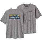 Graue Patagonia Nachhaltige T-Shirts für Herren Größe M für den für den Winter 