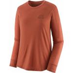 Rote Patagonia Merino Nachhaltige T-Shirts für Damen Größe XL für den für den Herbst 