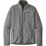 Graue Patagonia Better Sweater Nachhaltige Herrensweatshirts mit Reißverschluss aus Fleece Größe M 