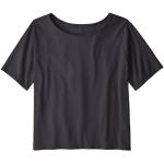Schwarze Patagonia Bio Nachhaltige T-Shirts aus Baumwolle für Damen Größe L für den für den Sommer 
