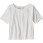Weiße Patagonia Bio Nachhaltige T-Shirts aus Baumwolle für Damen Größe L für den für den Sommer 