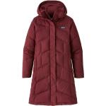 Rote Patagonia Down With It Midi Nachhaltige Winterjacken mit Kapuze für Damen Größe S für den für den Winter 