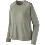 Grüne Langärmelige Patagonia Capilene Nachhaltige T-Shirts aus Polyester für Damen Größe XL 