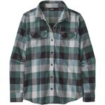Grüne Langärmelige Patagonia Fjord Flannel Bio Nachhaltige Shirts mit Tasche aus Flanell für Herren Größe XL 