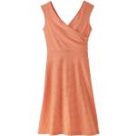 Orange Patagonia Bio Nachhaltige Sommerkleider mit Rüschen aus Baumwolle für Damen Größe M 