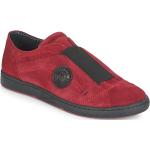Reduzierte Rote Pataugas Slip-on Sneaker ohne Verschluss aus Leder für Damen Größe 37 