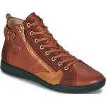 Braune Pataugas High Top Sneaker & Sneaker Boots aus Leder für Damen Größe 37 