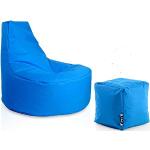 Royalblaue Sitzsack Sessel aus Polystyrol Breite 0-50cm, Höhe 50-100cm, Tiefe 0-50cm 
