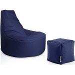 Marineblaue Sitzsack Sessel aus Polystyrol Breite 0-50cm, Höhe 50-100cm, Tiefe 0-50cm 