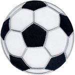 Fußball Aufnäher mit Ornament-Motiv 