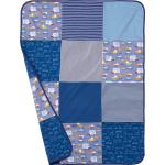 Patchwork Decke, ca. 100 x 75 cm, aus Bio-Baumwolle, blau ALANA (1 St)