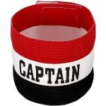 PATIKIL Kapitänsarmband elastisch Armband für Fußballteamschulung Schwarz Weiß Rot