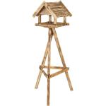 Vogelhäuser mit Ständer aus Holz 