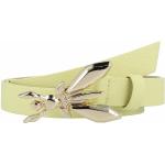 Limettengrüne Elegante Patrizia Pepe Ledergürtel aus Leder für Damen Größe XL Länge 100 
