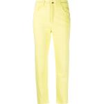 Zitronengelbe Patrizia Pepe High Waist Jeans für Damen Größe XL Weite 29, Länge 28 