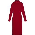 Reduzierte Rote Bestickte Langärmelige Patrizia Pepe Midi Bandage-Kleider & Bodycon-Kleider enganliegend für Damen Größe M 