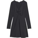 Reduzierte Schwarze Langärmelige Patrizia Pepe Mini V-Ausschnitt Minikleider & kurze Kleider aus Jersey für Damen Größe XS 